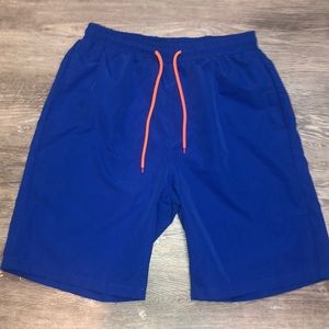 SHEIN MENS SZ. L blue Swim Trunks